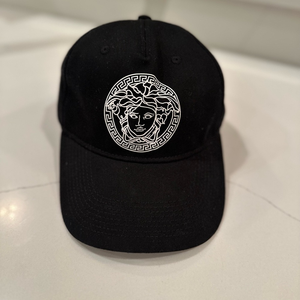 AUTH Versace Medusa Baseball Hat